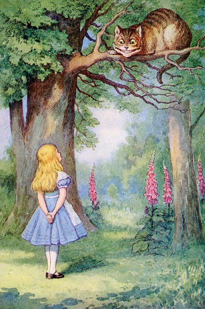 Alice and the Cheshire Cat, Illustration from 